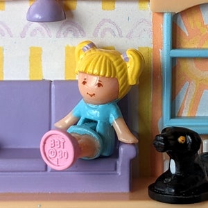 Ensemble de jeu Pretty Hair Polly Pocket vintage Bluebird Toys 1990 image 3