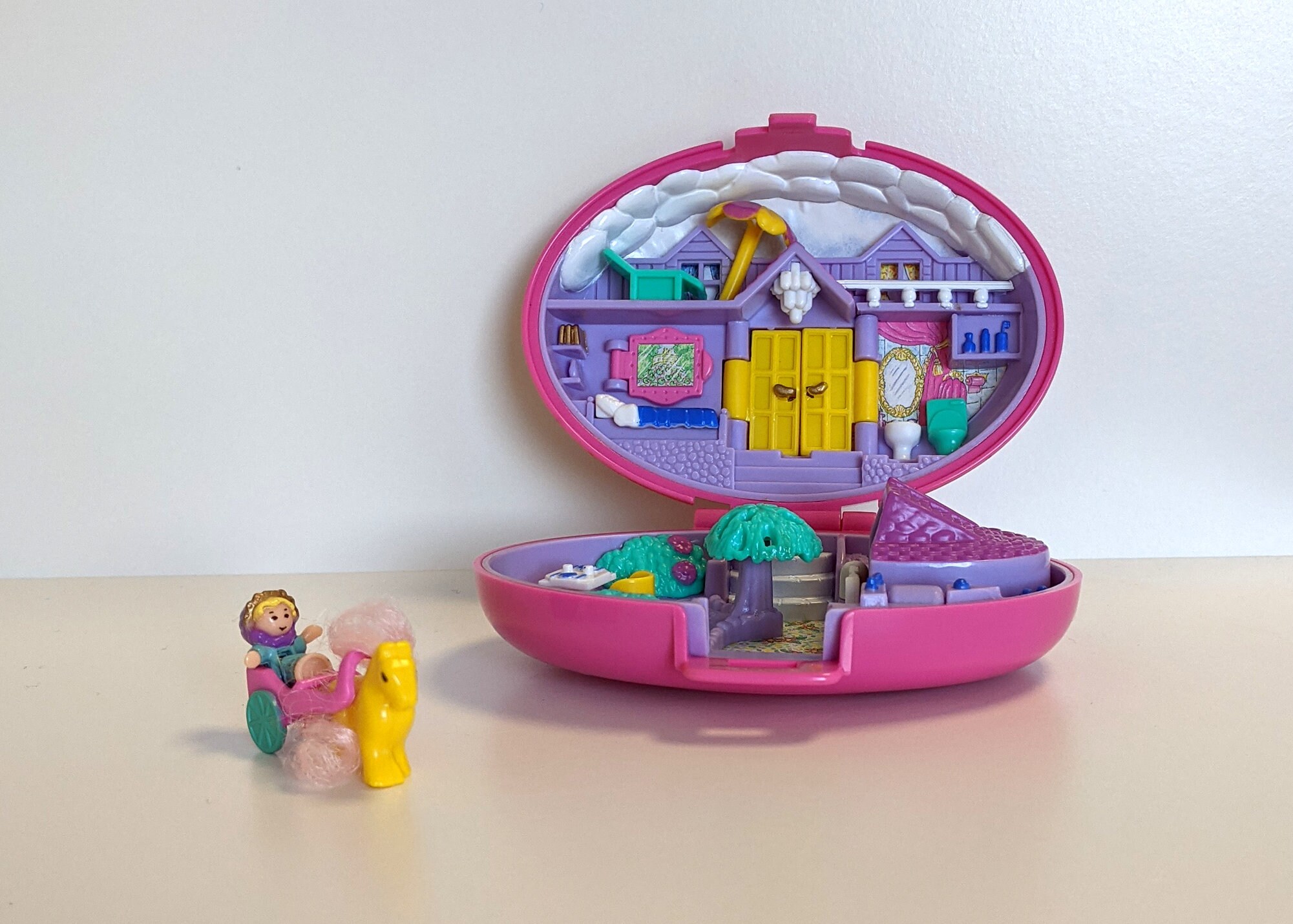 Palomino pony Polly Pocket 1995 - jouets rétro jeux de société