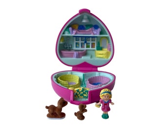 Vintage Polly Pocket: Kostbare Welpen - 1993 Bluebird Toys. Komplett