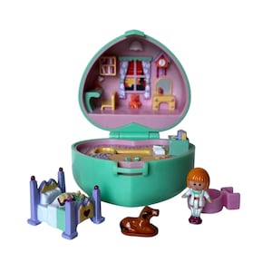 Vintage Polly Pocket: Midge’s Bedtime Ring Case - Bluebird Toys 1991 - Complete