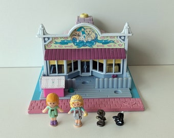 Vintage Polly Pocket: Pet Shop - Pollyville Bluebird Toys 1993 - Complete