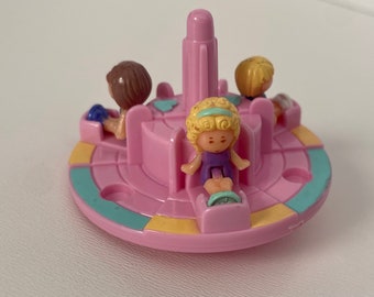 Vintage Polly Pocket Merry-Go-Round Pals - Bluebird Toys 1993 - complete