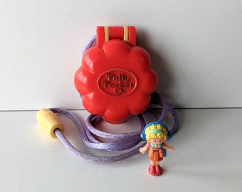 Vintage Polly Pocket: Polly in ihrem Musikzimmer Medaillon - Bluebird Toys 1991 - kaputter Plattenspieler