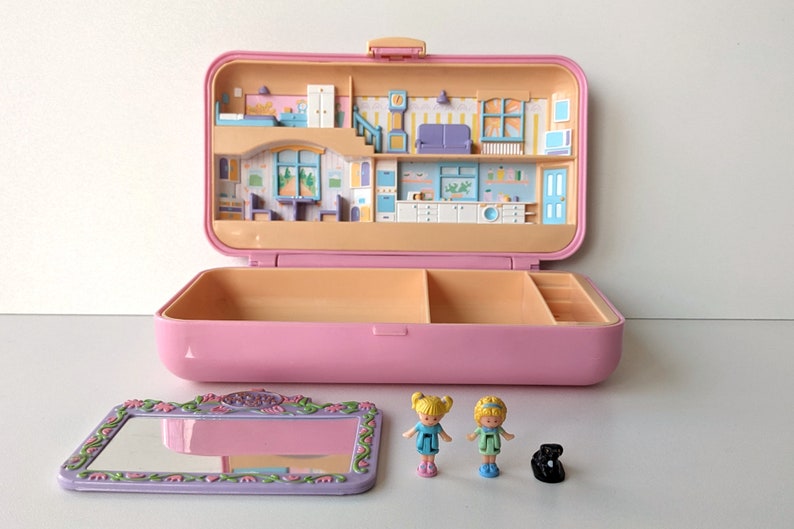 Ensemble de jeu Pretty Hair Polly Pocket vintage Bluebird Toys 1990 image 1