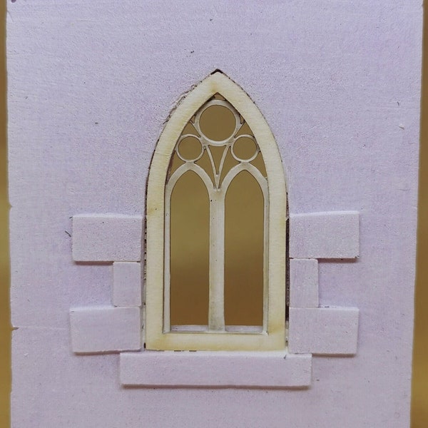 Smaller Cathedral Windows | 28mm | Scale | Tabletop RPG D&D AOS | Terrain | Scenery