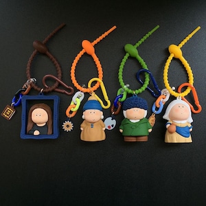 Cartoon pendant/Mona Lisa's smile resin pendant creative pendant/Moonlight Artist/Van Gogh/Pearl Girl/Girl who gets milk