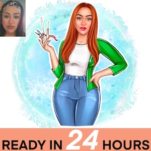 Custom Portrait from Photo, Portrait Custom Avatar, Caricature Portrait, Designer Logo, Cartoon Portrait, Portrait Logo for Your Business