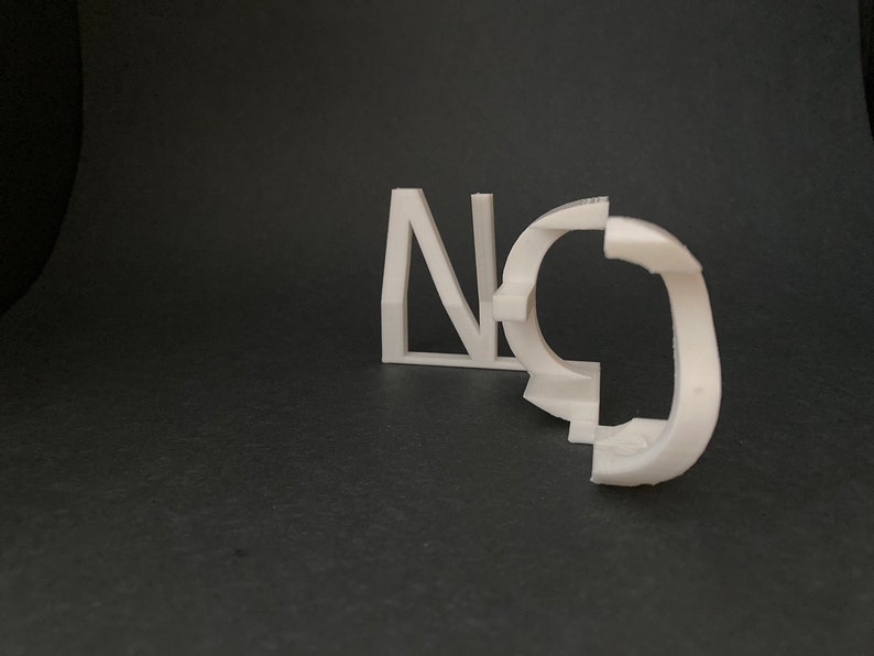YES NO 3D printed illusion Etsy