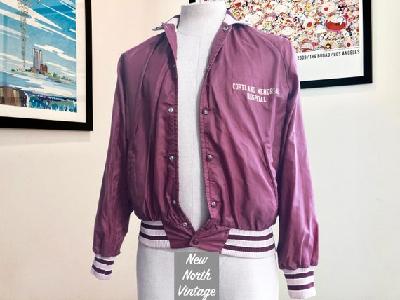 CORTLAND MEMORIAL Hospital Vintage Bomber Jacket … - image 1