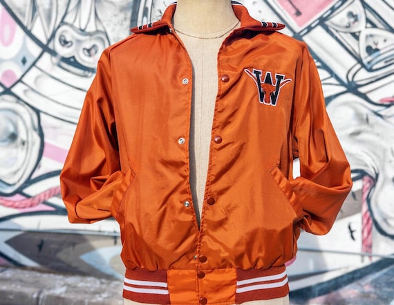 Orange black and white jacket sales