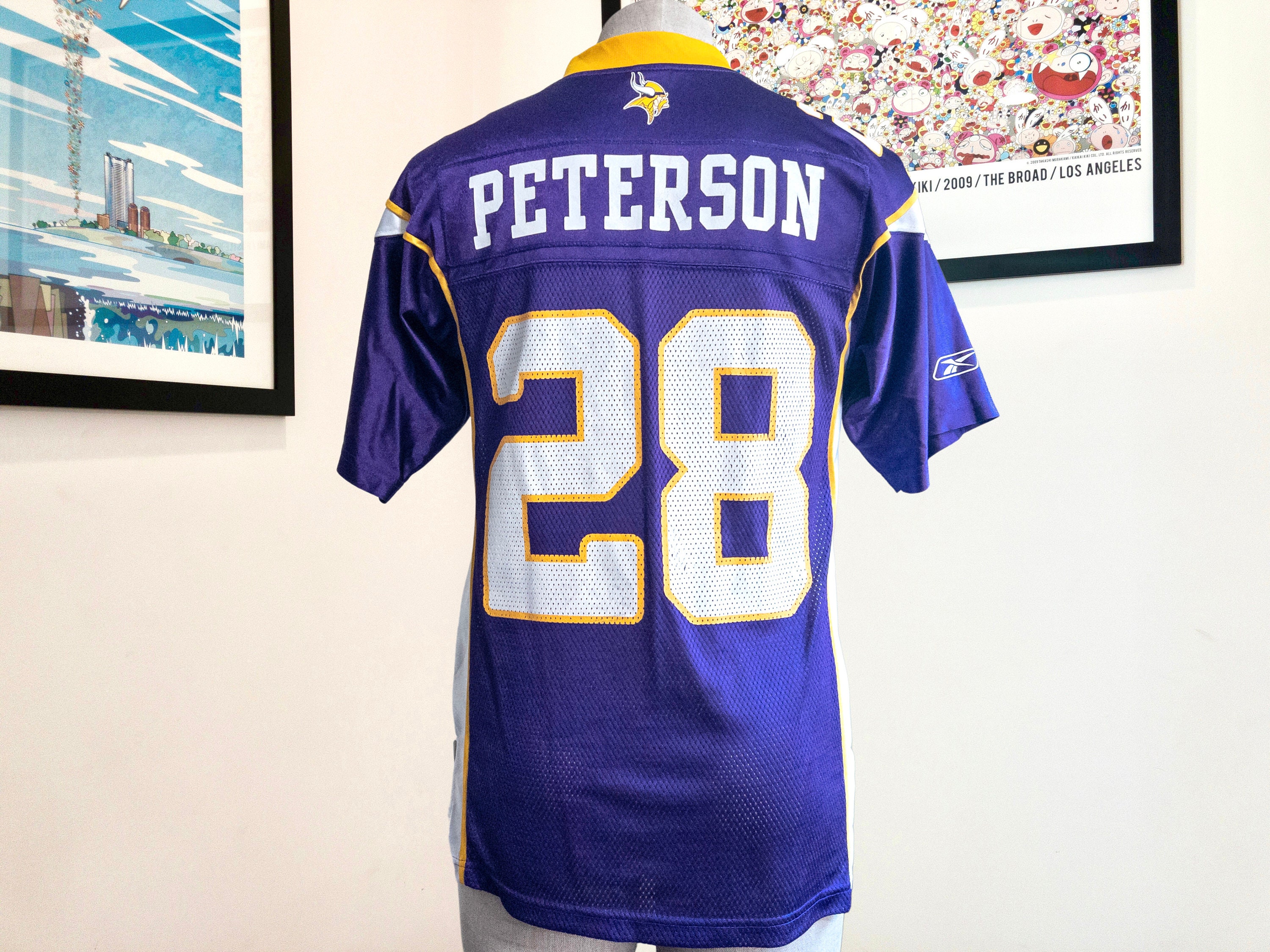 White Throwback Adrian Peterson Minnesota Vikings Authentic Adult