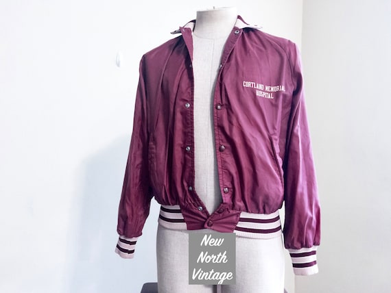 CORTLAND MEMORIAL Hospital Vintage Bomber Jacket … - image 2