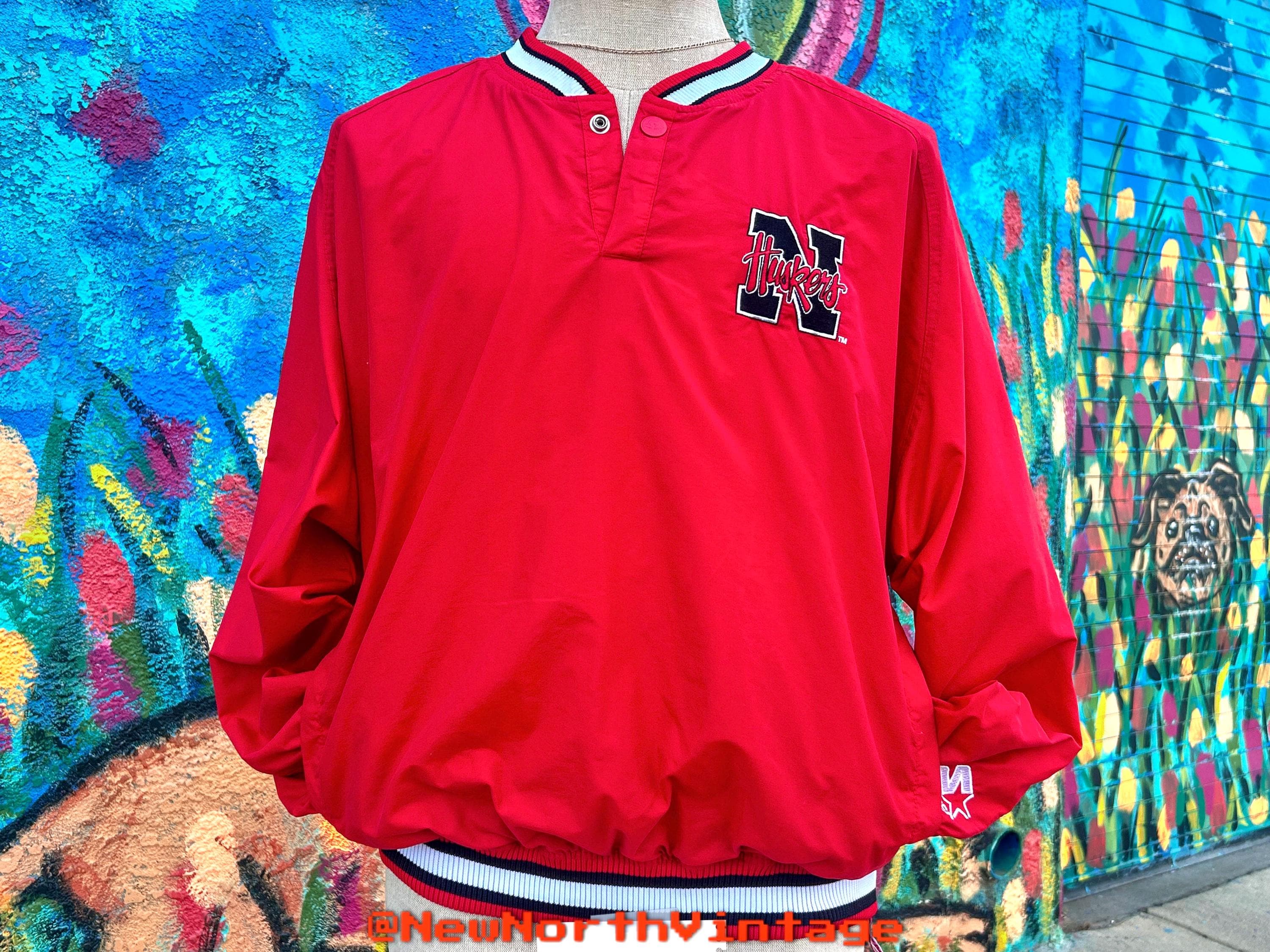 ウォームアップウェア Vintage 1990 University Nebraska Starter Vintage 1990s Nebraska Huskers NCAA Apex One Puffer Jacket