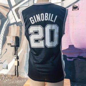 Vintage Manu Ginobili Jersey: San Antonio Spurs #20, Adidas Size Small