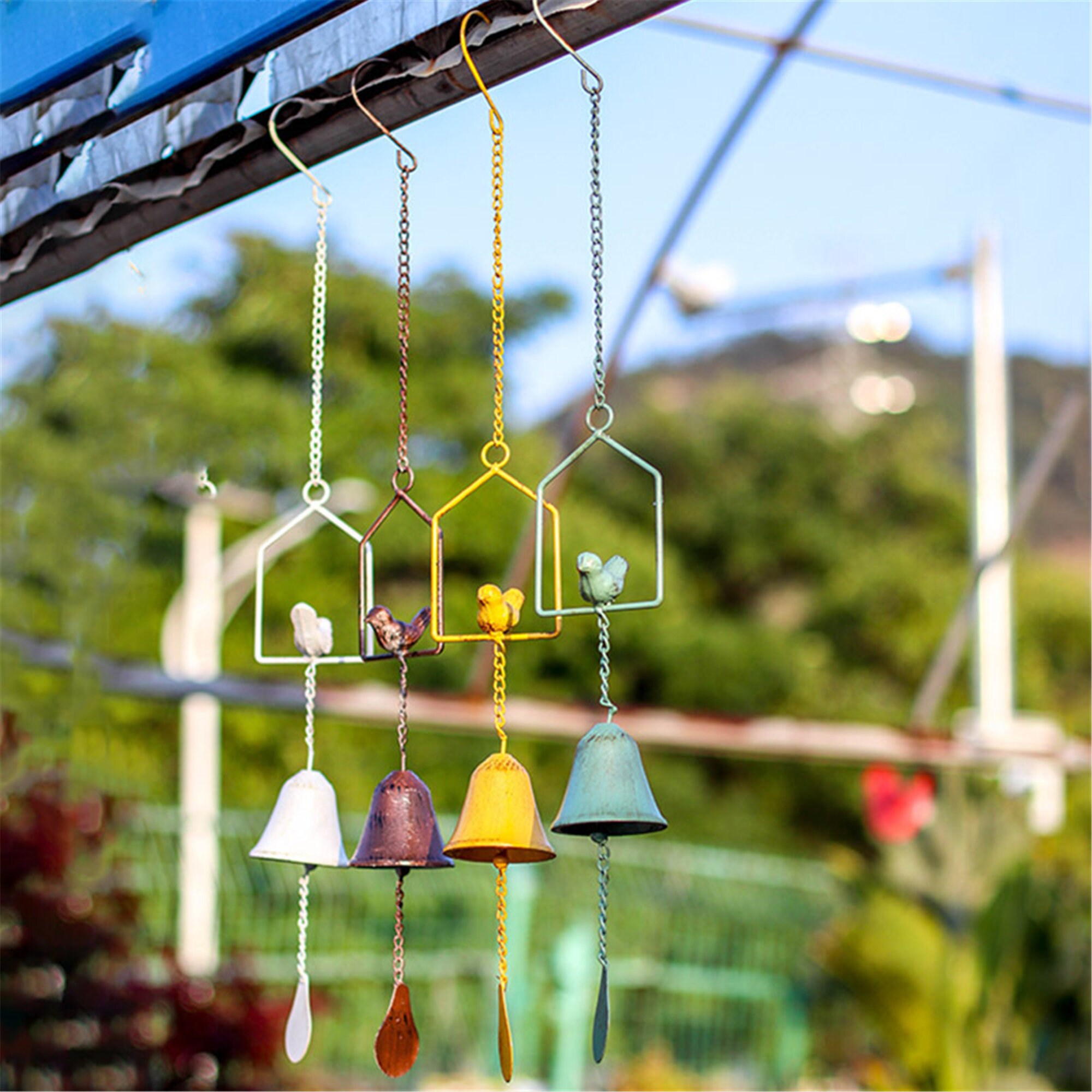 Bird wind chimes ornaments hummingbird copper wind chimes Etsy