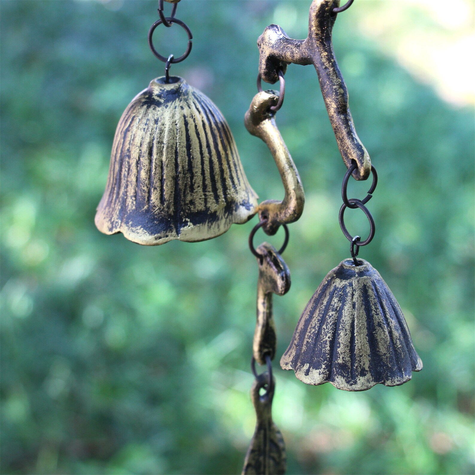 Branch hanging wind chimes iron bells southern cast iron Etsy