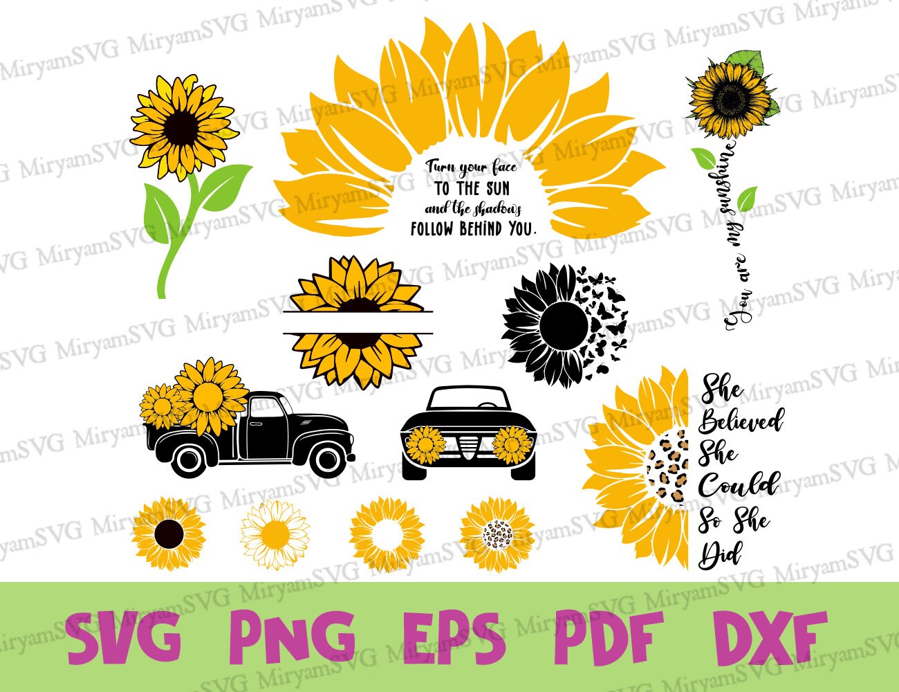 Free Free 193 Sunflower Truck Svg SVG PNG EPS DXF File