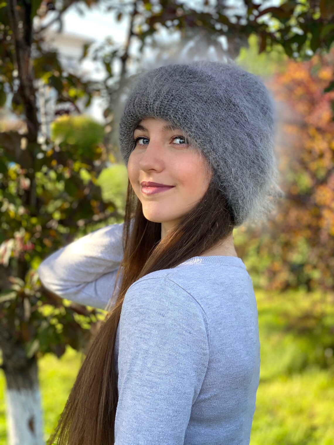 Handmade downy mohair special headband hats women Ear warmer Etsy