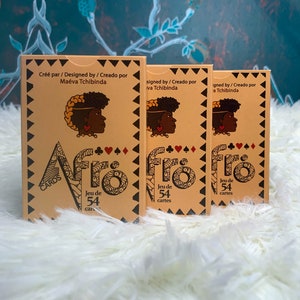 Lot of 3 decks of 54 Afro cards - Afrocards - New edition - Maéva Tchibinda