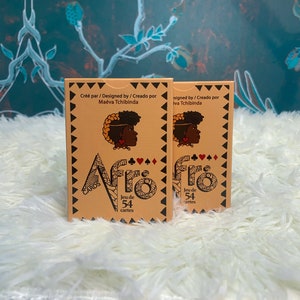 Lot of 2 decks of 54 Afro cards - Afrocards - New edition - Maéva Tchibinda