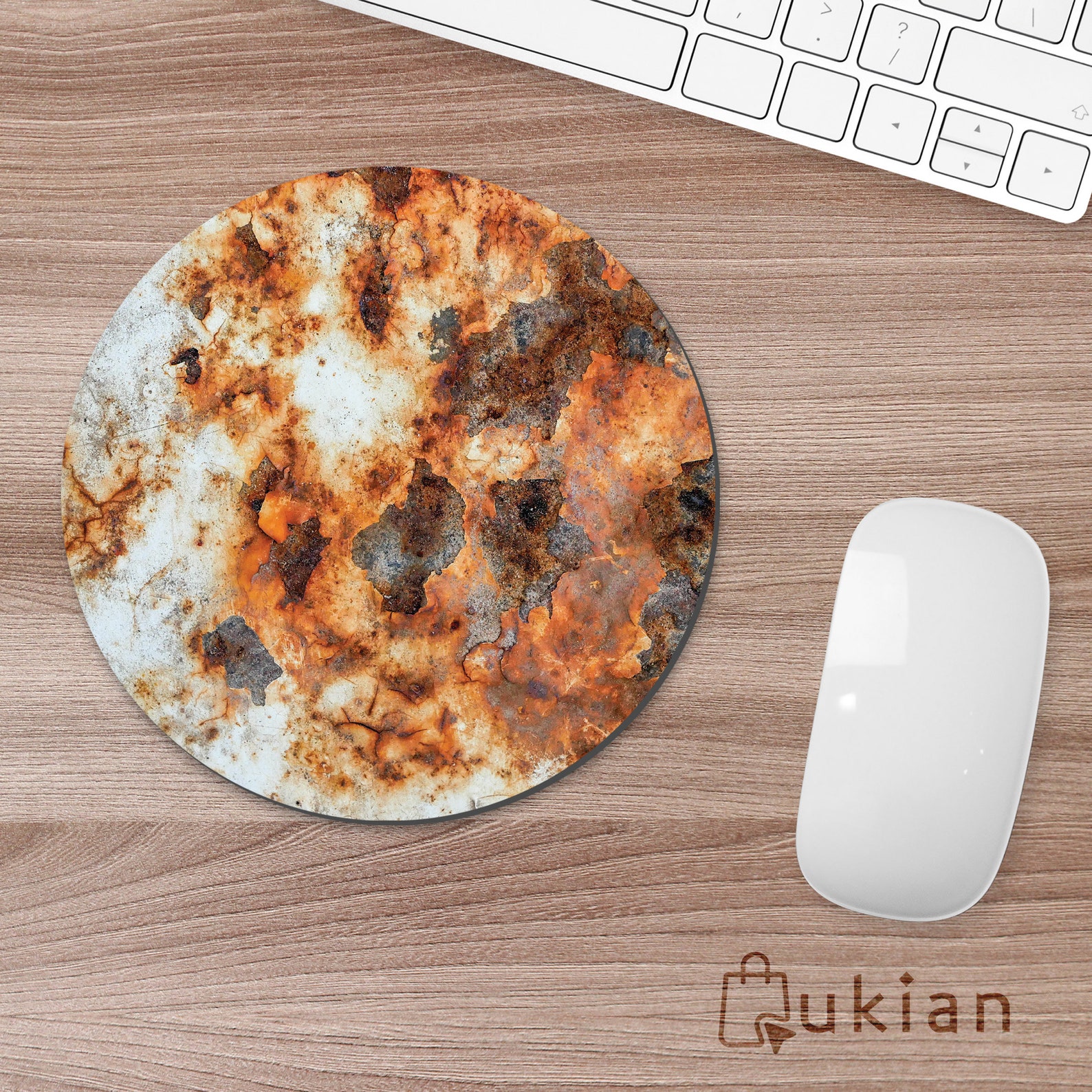 Rust Metal Effect Mouse Pad Print Office Gift Mouse Mat Design Etsy
