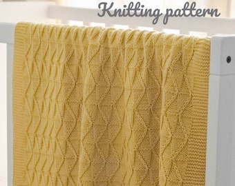 Baby blanket pattern - knitting pattern - knit pattern