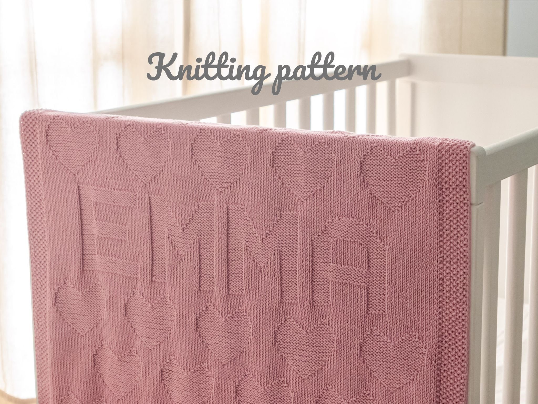 Personalized Baby Blanket Pattern Beginner Knitting Pattern Custom Name Blanket Knit Pattern Knit Blanket Pattern Etsy Canada