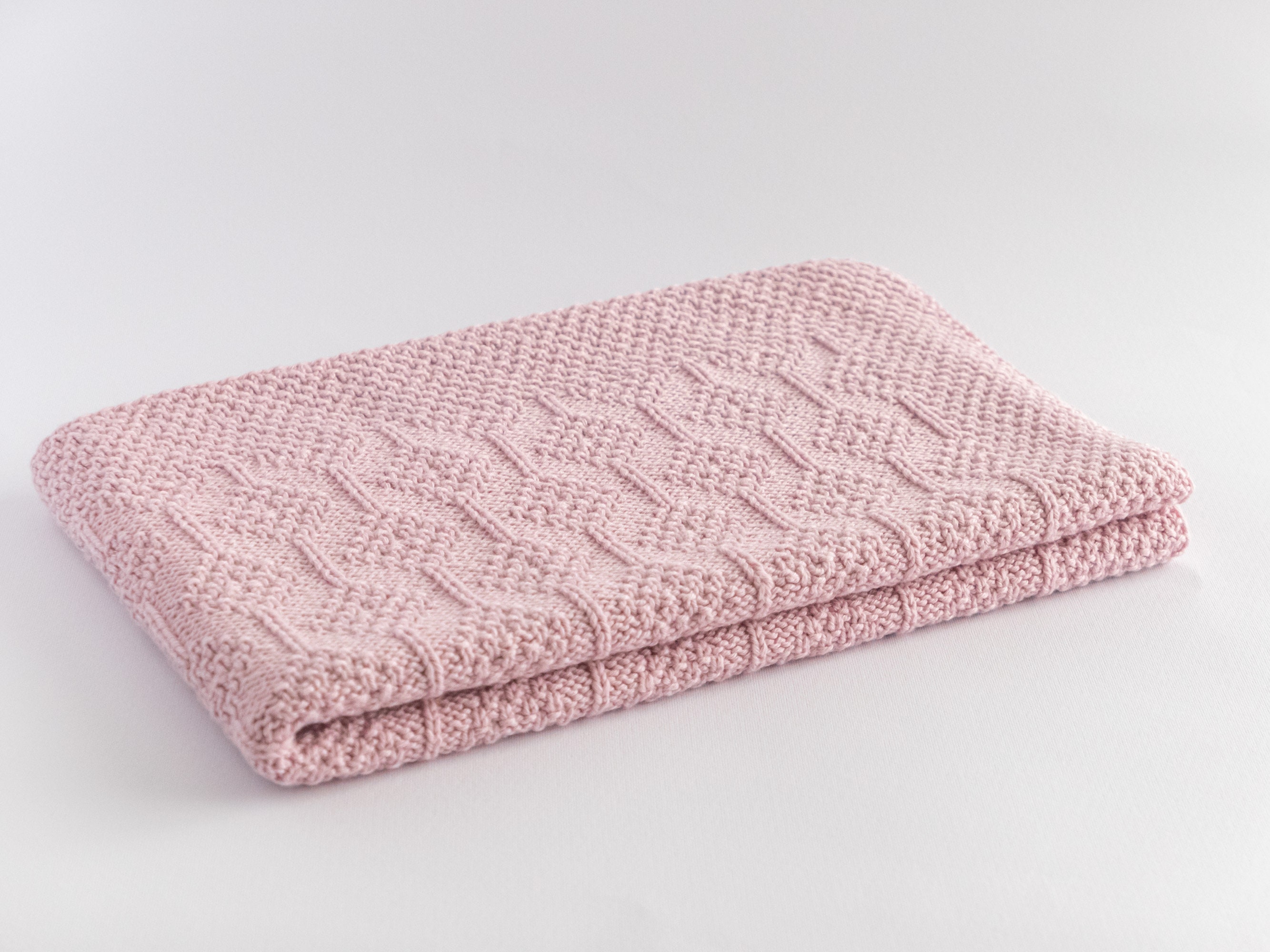 Knitted custom baby blanket merino wool boho blanket Etsy