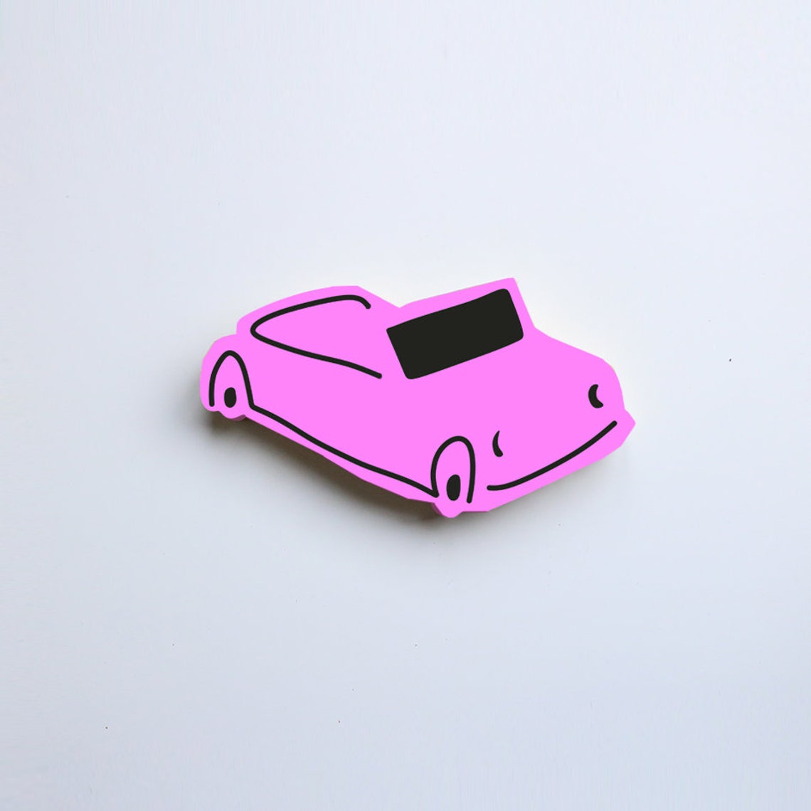 Pink Car Wall art decor Minimalist Bedroom gift for kids | Etsy