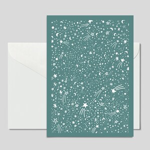 Cartolina STARS benzina / Bellissima cartolina ad esempio per Natale, un compleanno o come regalo