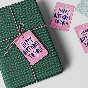 Green checkered wrapping paper / 70cmx50cm sheet