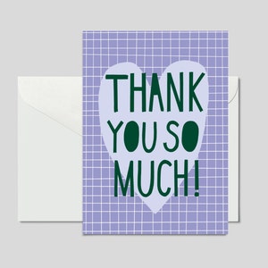 Postal / ¡Muchas gracias! / Postal colorida como agradecimiento o como colgante