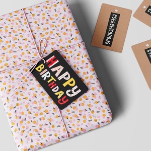 Wrapping paper / pink/orange / 70cmx50cm sheet
