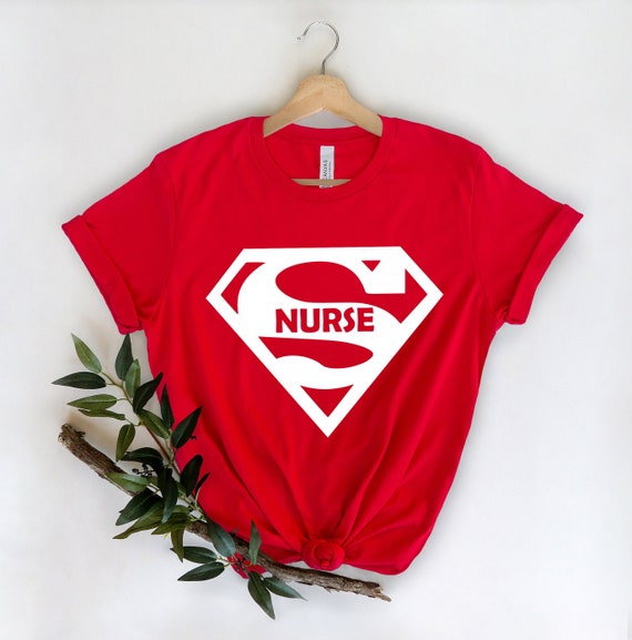 SCOBAR Nurse Superhero T-Shirt - Grey Unisex Tee, 3X-Large, Soft Cotton Blend