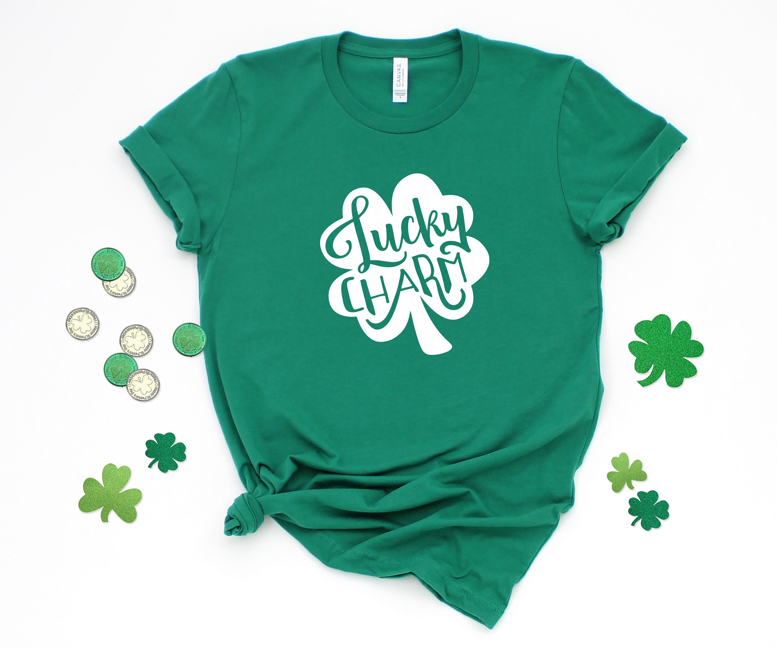 Lucky Charm Shirt St. Patrick's Day Shirt Shamrock Etsy