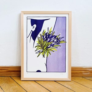 Crocus – Riso Print A3/A4 // Limited Edition // Illustration // Poster // Print // Crocus