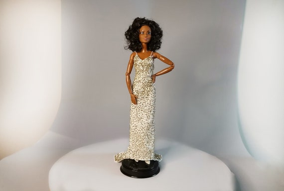 Diana Ross Complete Beadwork Handmade Haute Couture for Standard