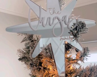 Christmas tree topper acrylic topper Christmas tree star