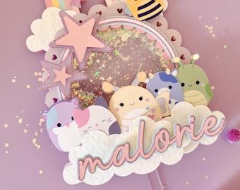 Squishmallow cake topper squishmallow birthday custom squishmallow party decor
