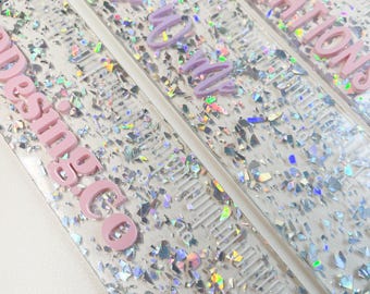 Acrylic ruler custom ruler kids ruler crafting ruler teacher ruler