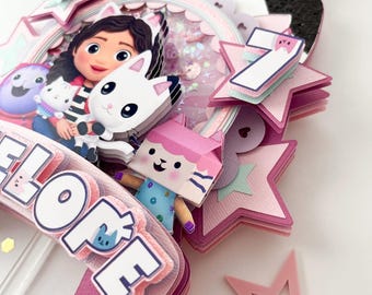 Gabby dollhouse cake topper
