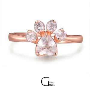 Cat paw ring rose gold clearance