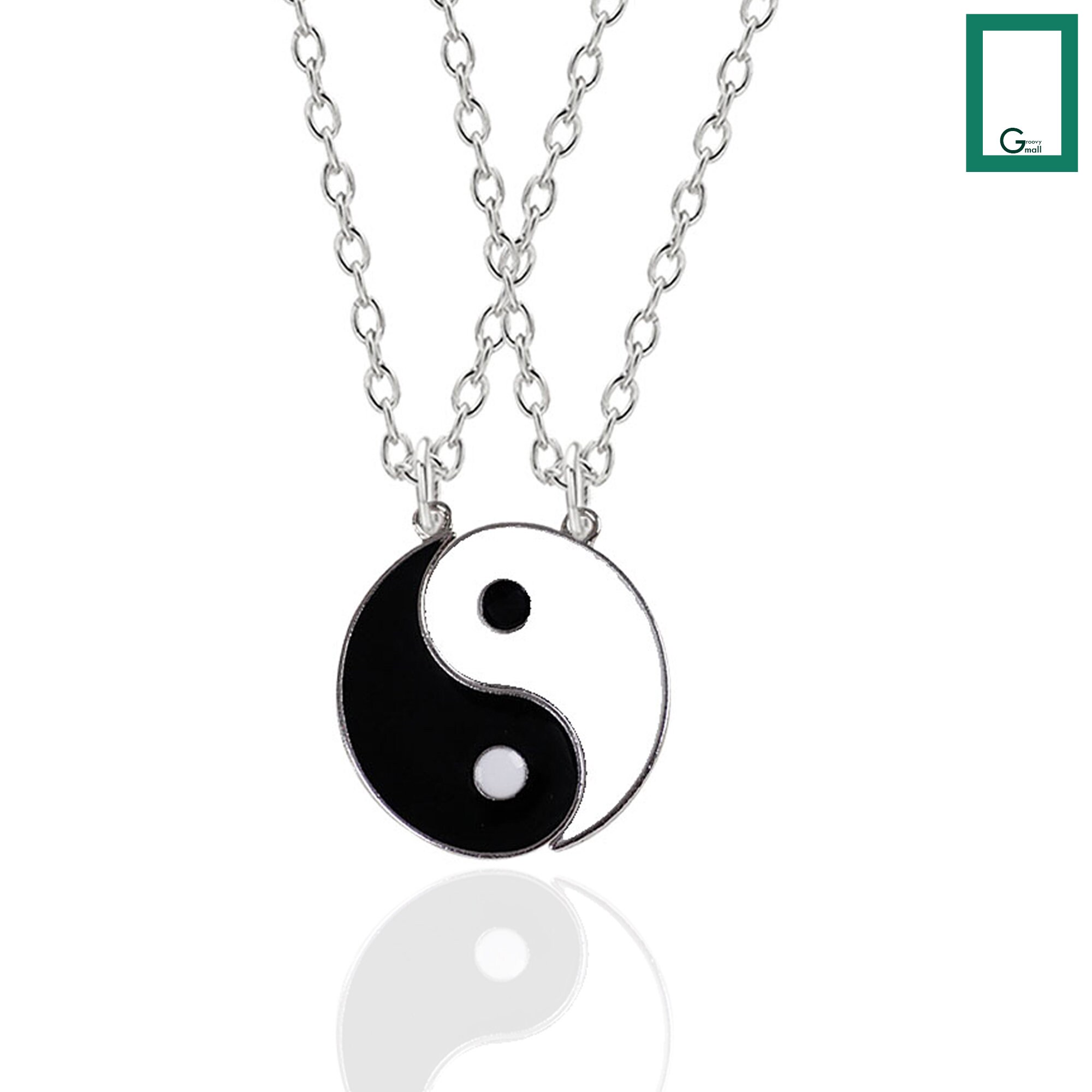 Matching Necklace Yin & Yang Lovers Couple Pendants Etsy UK