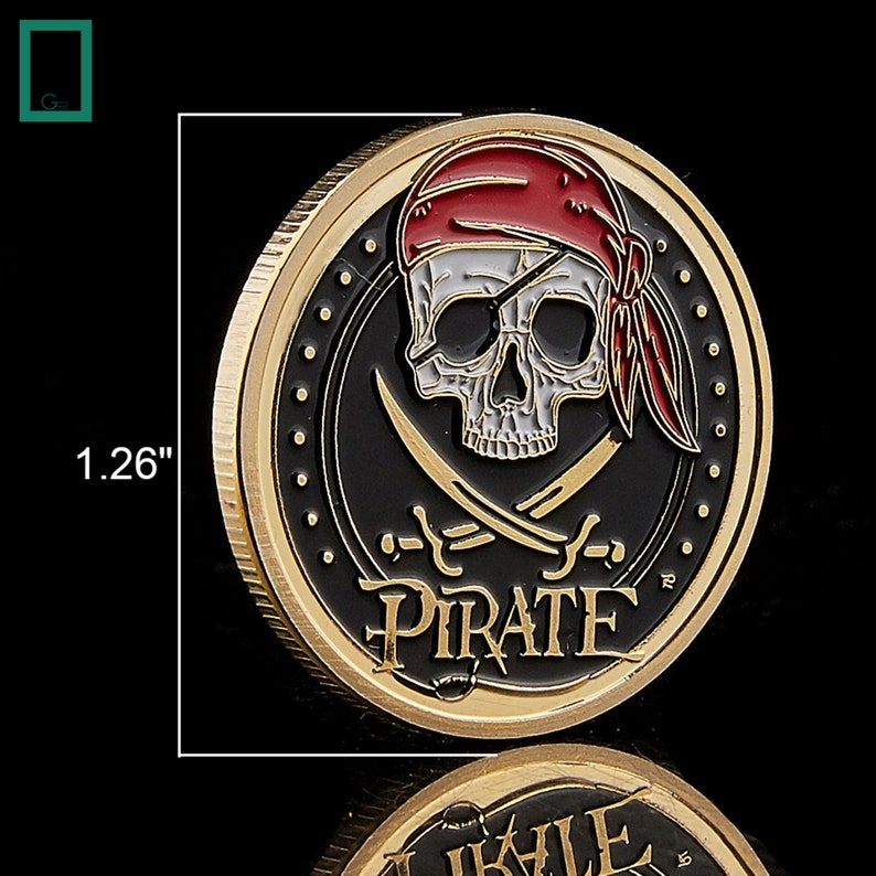 Pirates of the Caribbean Coin Collection Treasure Gold Plated | Etsy