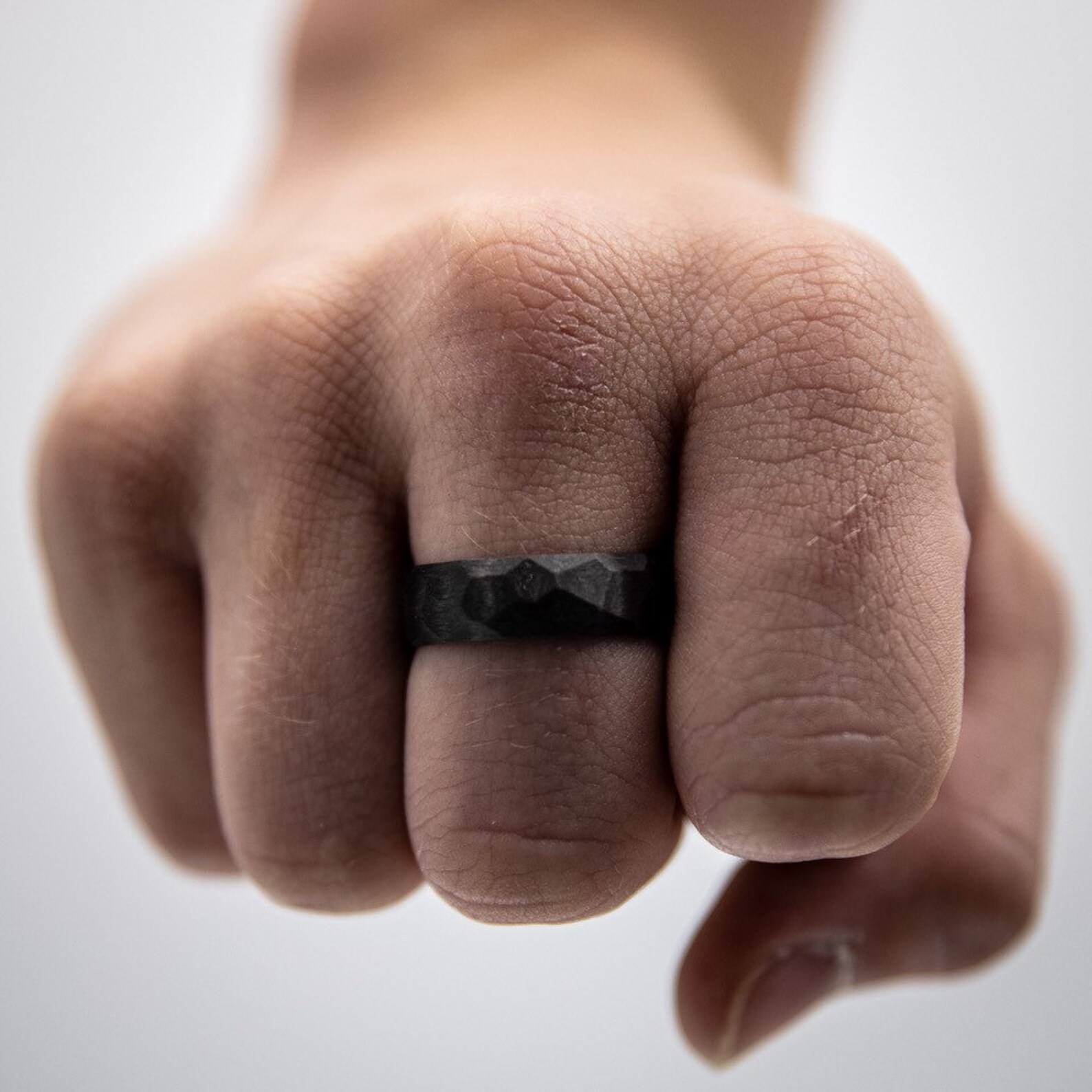 Carbon Fiber Ring/8mm /Rough Cut /Ultra Light/ Band Ring Etsy