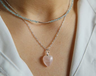 ネックレス・ペンダント STONEHENgE 14K heart cubic necklace Transparent
