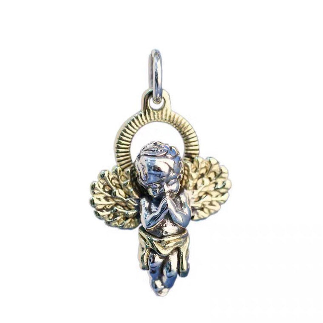 Angel Chain Handcrafted Angel Necklace Made of 925 Sterling Silver With a Delicate ...