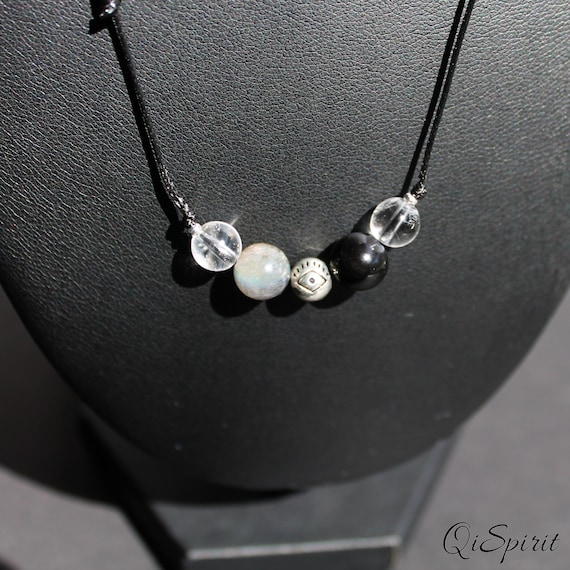 Pendentif en pierres précieuses QiSpirit®, Collier pour hommes en