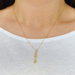 DNA Pendant - 925 Sterling Silver Necklace, Spiral DNA Double Helix Molecule, Silver, 18K Gold Plated, Delicate Necklace from Germany