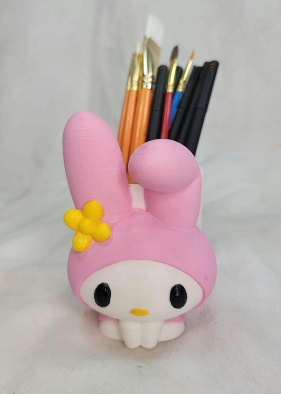 Melody Hello Kitty Desktop organizer for pens, pencils, markers, paint brushes, & more FREE UV Decal/Sticker with purchase!